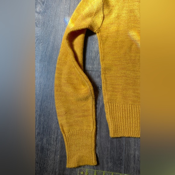 XL Mustard yellow mock neck cable knit detail. Cozy back to school. Ardene - Picture 8 of 10